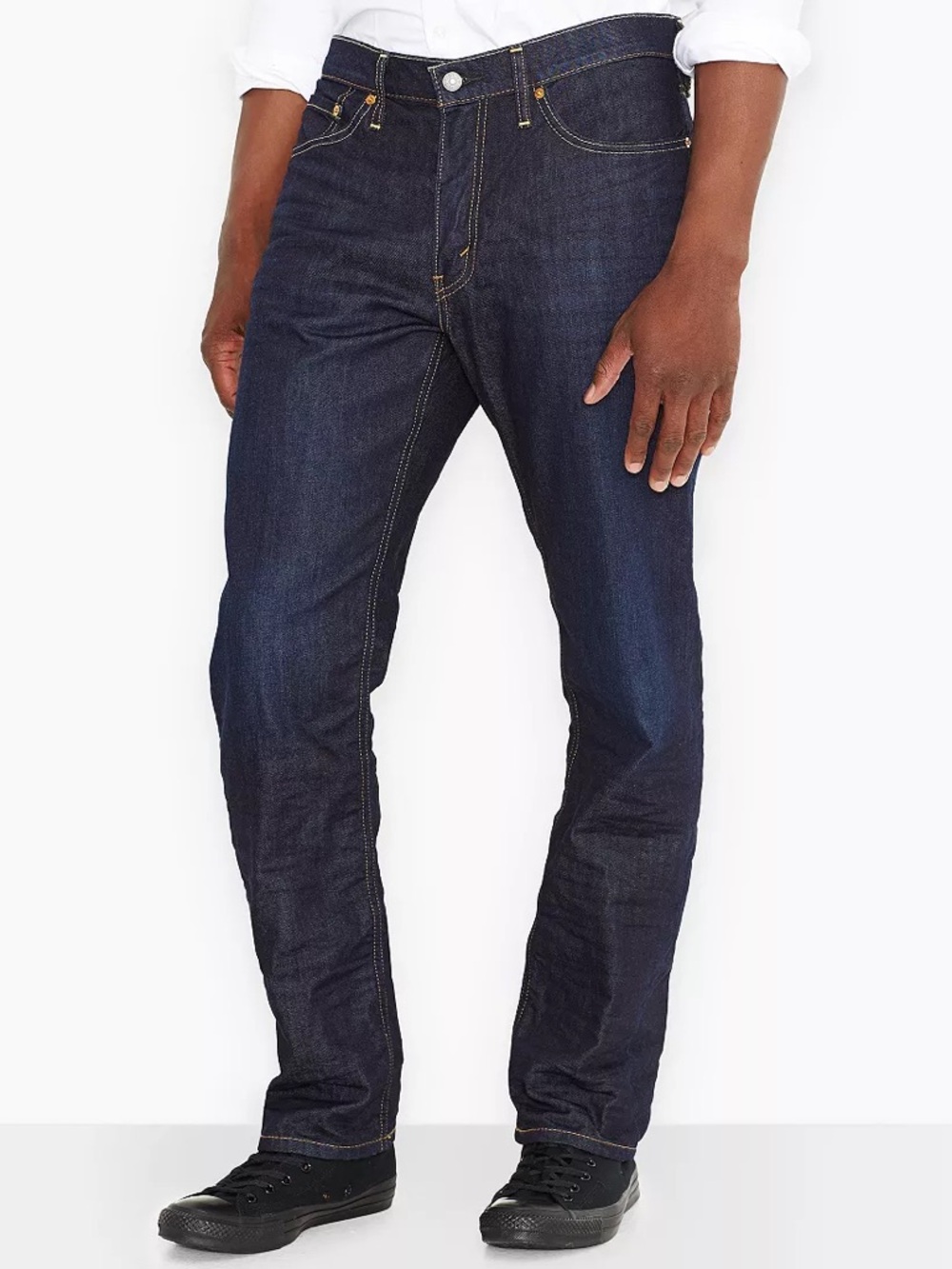 Lucky Brand Men's Dark Blue Straight Fit Jeans